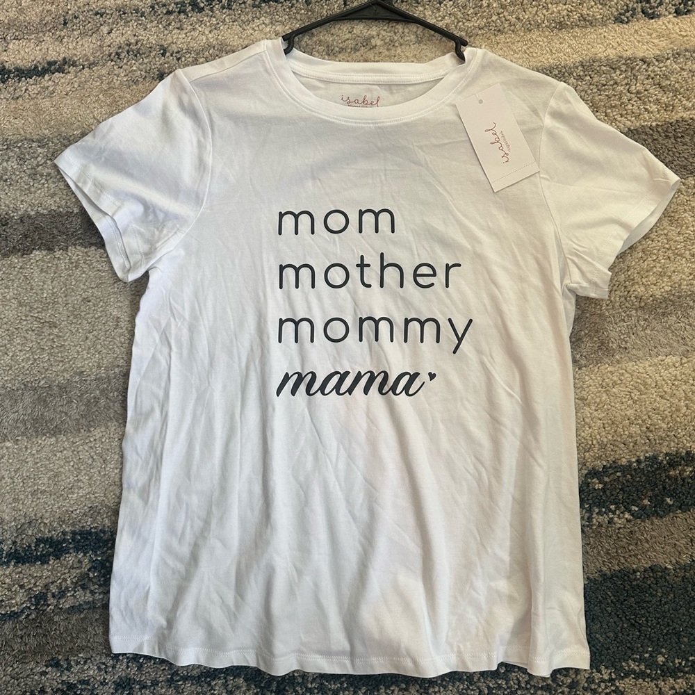 Isabel Maternity by Ingrid & Isabel White Graphic Tee